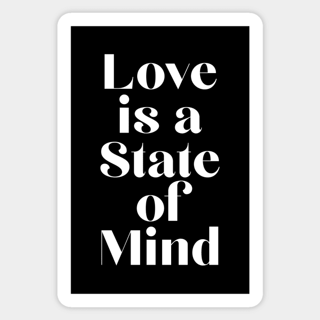 Love Is A State Of Mind Sticker by TeeTime